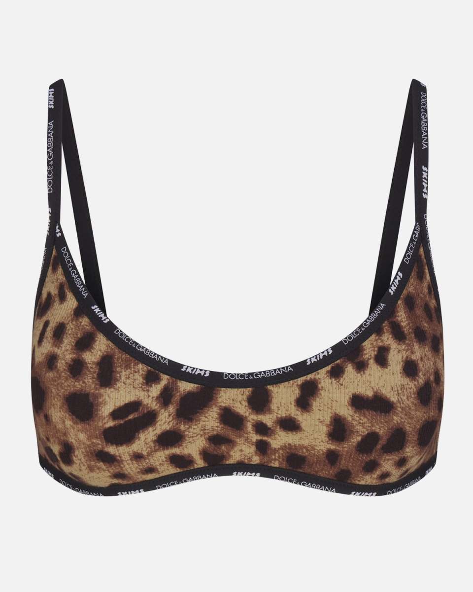Cotton Rib Scoop Bralett